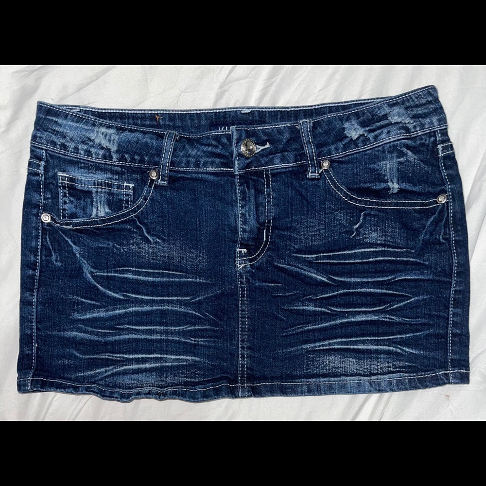 Denim miniskirt